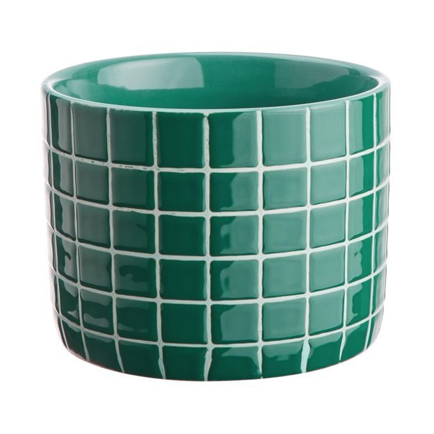 TILES KVĚTINÁČ 15 CM - PETROLEJOVÁ