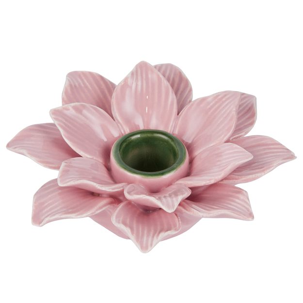 BLOSSOM SVÍCEN NA DLOUHOU SVÍČKU KVĚTINA  - RŮŽOVÁ