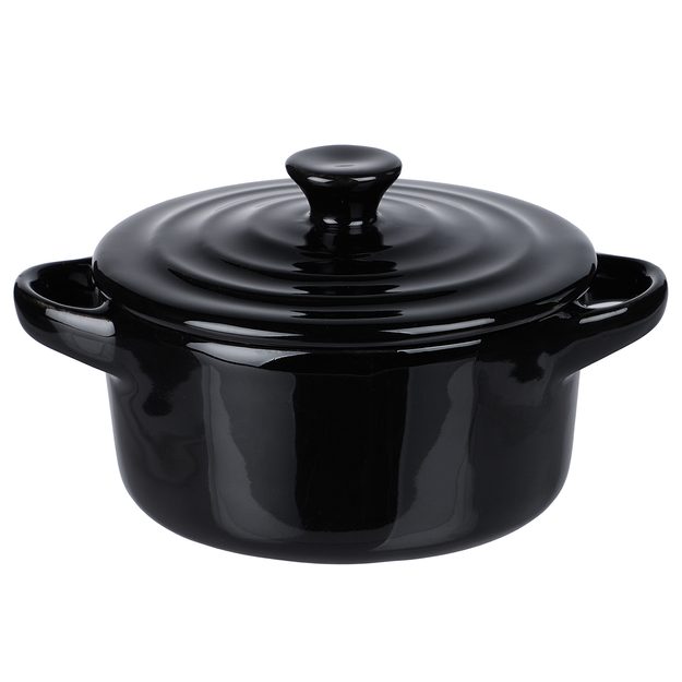 C'EST SI BON MINI ZAPÉKACÍ MISKA S POKLIČKOU KULATÁ - ČERNÁ