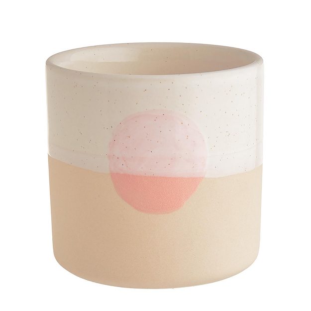 SUNSET KVĚTINÁČ 7,5 CM - BÉŽOVÁ/SV.ORANŽOVÁ