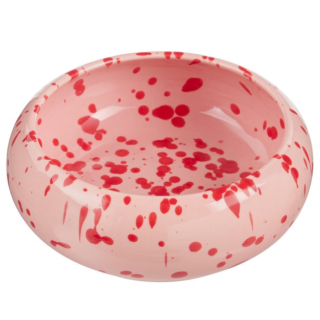 BOOGY SPLASH MISKA 16 CM - ČERVENÁ/RŮŽOVÁ