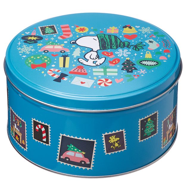 PEANUTS DÓZA KULATÁ SNOOPYHO VÁNOCE 13,5 CM