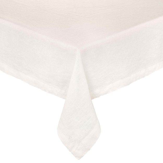 RIGA UBRUS 300 X 160 CM - BÍLÁ