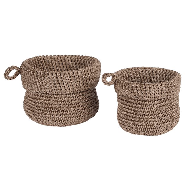 STORE IT SADA ÚLOŽNÝCH KOŠÍKŮ 2 KS - HNĚDÁ