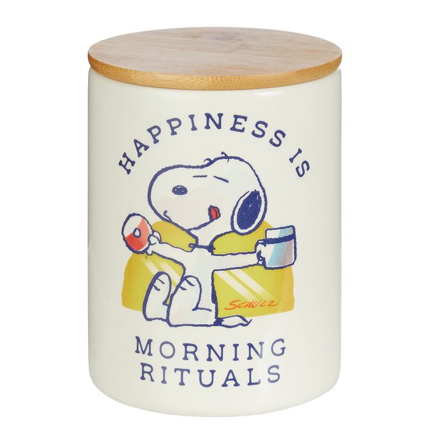 PEANUTS DÓZA "MORNING RITUALS" STŘEDNÍ - BÍLÁ