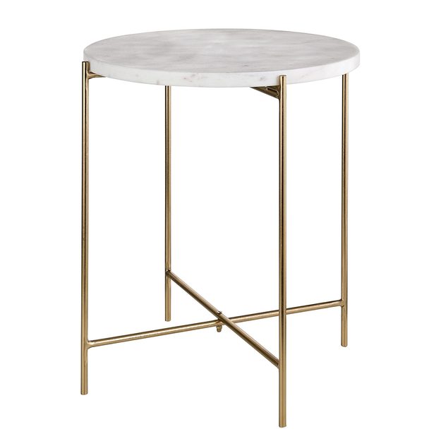 MARBLE PŘÍRUČNÍ STOLEK S MRAMOROVOU DESKOU