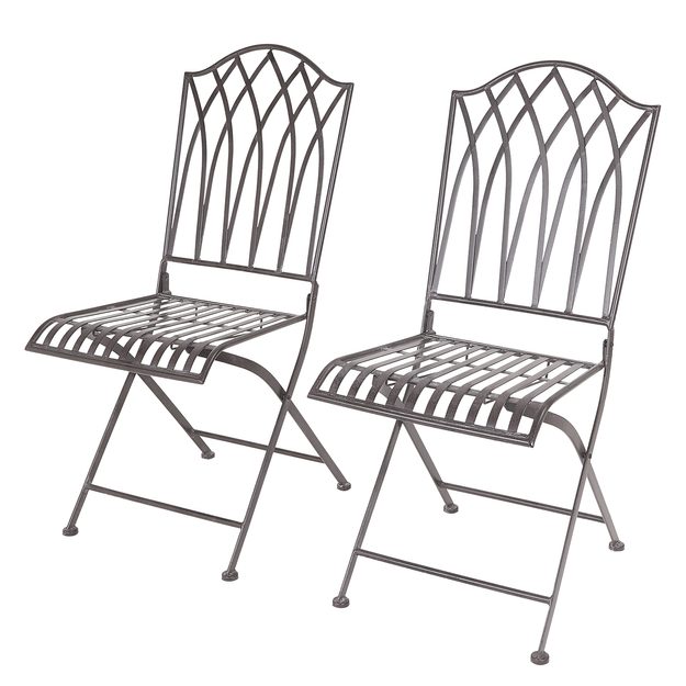 MANDALA GARDEN ŽIDLE SET 2 KS - TM. HNĚDÁ