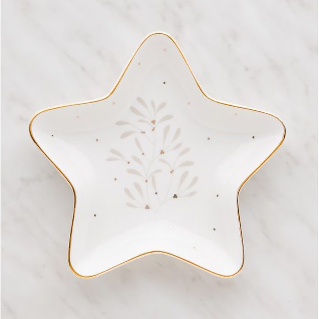 HOME & YOU PODNOS HVĚZDA 18 CM - ZLATÁ