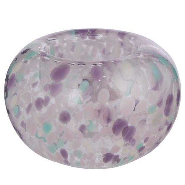 CONFETTI SVÍCEN NA ČAJOVOU SVÍČKU 9 CM - FIALOVÁ