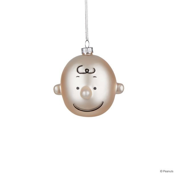 PEANUTS SKLENĚNÁ OZDOBA CHARLIE BROWN