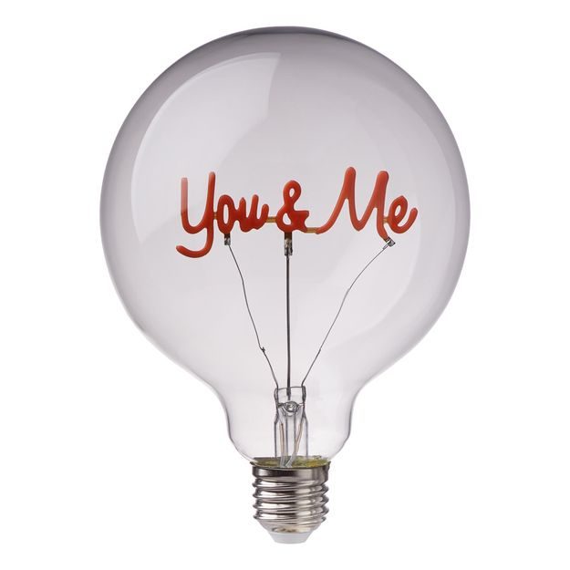 BRIGHT LIGHT LED ŽÁROVKA "YOU & ME" - RŮŽOVÁ
