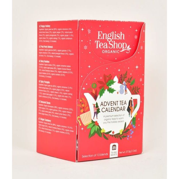 ENGLISH TEA SHOP ADVENTNÍ KALENDÁŘ 25 KS - ČERVENÁ