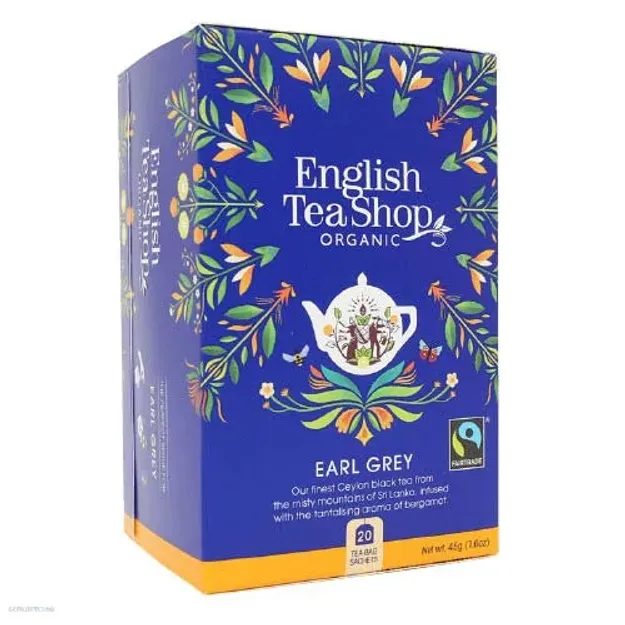 ENGLISH TEA SHOP ČERNÝ ČAJ "EARL GREY" 20 KS