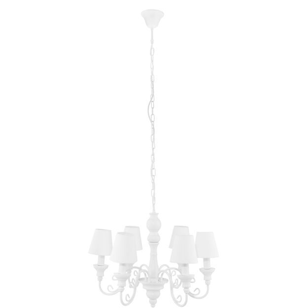 CANDELA STROPNÍ SVĚTLO SE 6 STÍNÍTKY - BÍLÁ