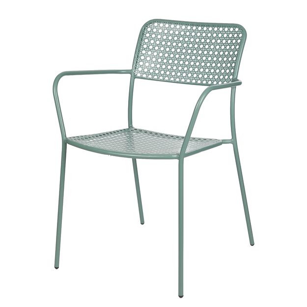 NOVÁ ZAHRADNÍ ŽIDLE TWIST S PODRUČKAMI, ŠALVĚJOVÁ