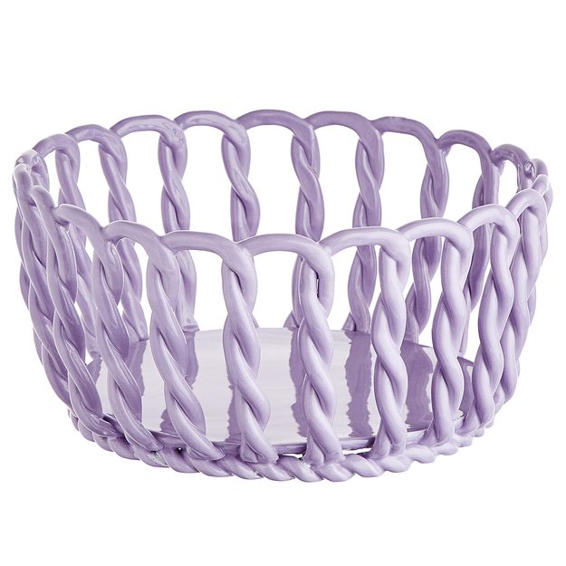 CRAFT KERAMICKÝ KOŠÍK 25 CM - FIALOVÁ