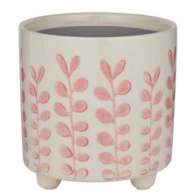 NEW DELFT KVĚTINÁČ LÍSTKY 13,5 CM - RŮŽOVÁ