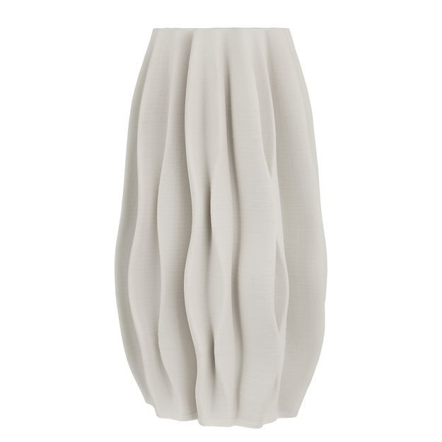 VISION VÁZA S 3D TISKEM 30 CM - BÍLÁ