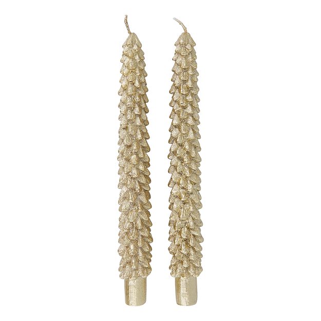 X-MAS SADA SVÍČEK VÁNOČNÍ STROMEK 2 KS - ZLATÁ