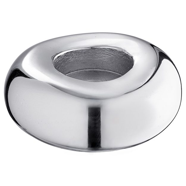 CHROME SVÍCEN NA ČAJOVOU SVÍČKU 9 CM - STŘÍBRNÁ