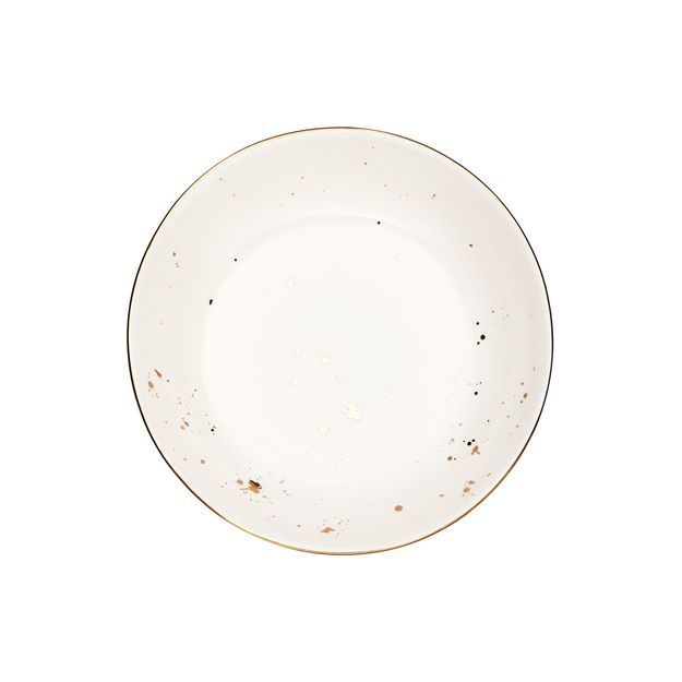 GOLDEN GLAZE TALÍŘ 21,5 CM - BÍLÁ