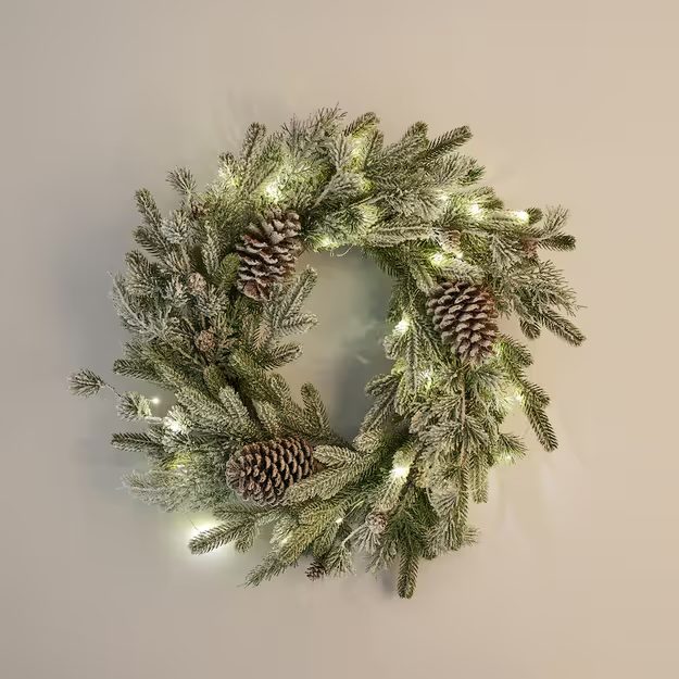 HOME & YOU LED VĚNEC OMRZLÝ 55 CM