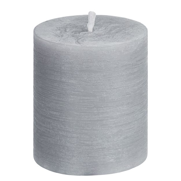 RUSTIC SVÍČKA 8 CM - ŠEDÁ