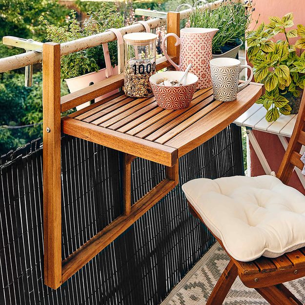 LODGE BALKONOVÝ SKLÁDACÍ STŮL - PŘÍRODNÍ