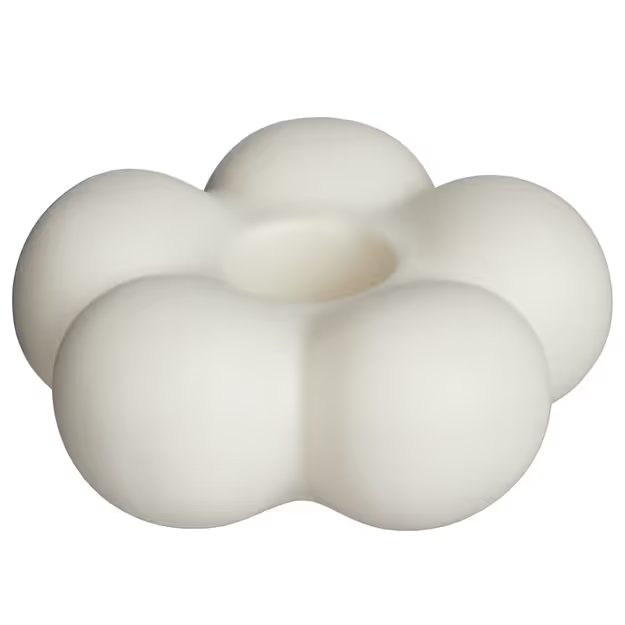 BLOOM SVÍCEN KERAMICKÝ 9 CM - BÉŽOVÁ