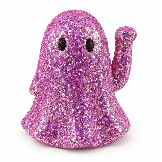 HALLOWEEN DUCH TŘPYTIVÝ 14 CM - RŮŽOVÁ