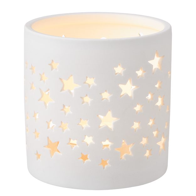 WHITE CHRISTMAS SVÍCEN NA ČAJOVOU SVÍČKU HVĚZDY 7 CM