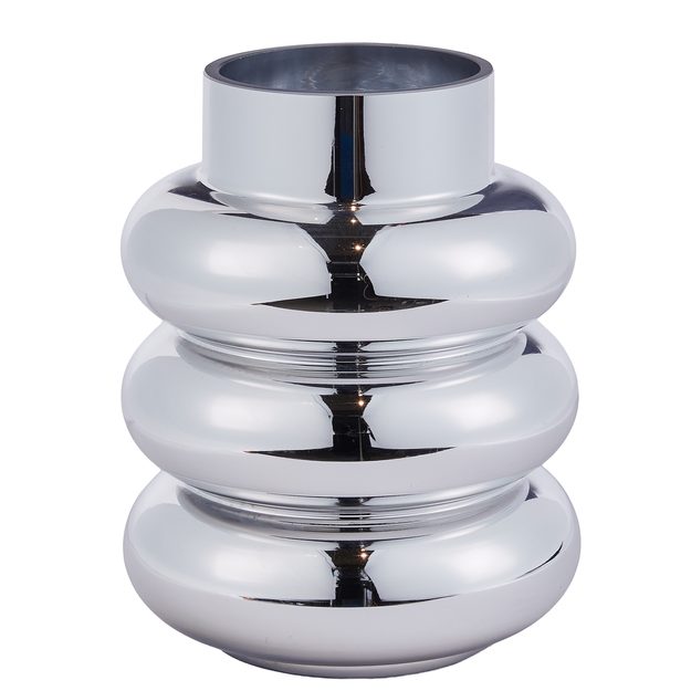 HOOP VÁZA 20 CM - STŘÍBRNÁ