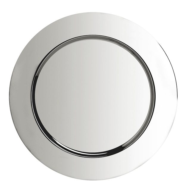 PIATTO DEKORAČNÍ TALÍŘ - STŘÍBRNÁ