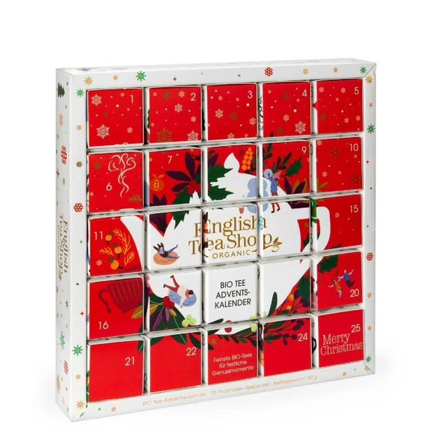 THE ENGLISH TEASHOP ADVENTNÍ KALENDÁŘ PUZZLE 25 KS - ČERVENÁ