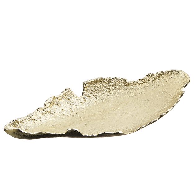 OYSTER DEKORAČNÍ PODNOS 55 CM - ZLATÁ