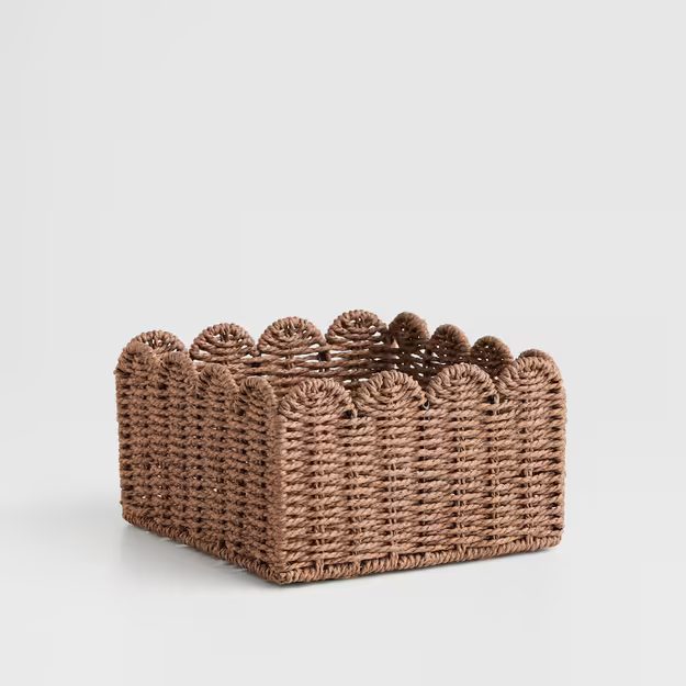 HOME & YOU KOŠÍK PAPÍROVÝ 24 X 24 CM - HNĚDÁ