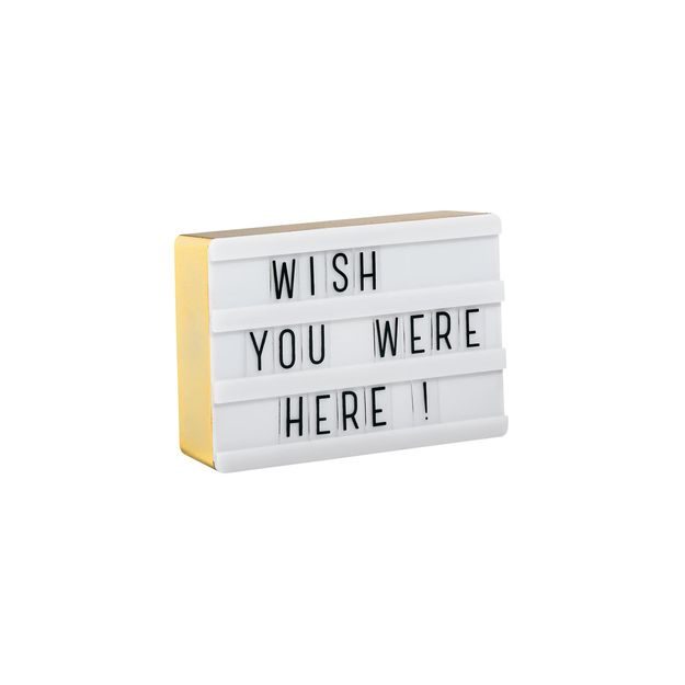 BLOCKBUSTER SVĚTELNÝ BOX XS A7 S MAGNETY - ZLATÁ