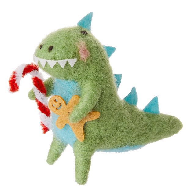 HANG ON PLSTĚNÁ OZDOBA DINOSAURUS S CUKROVOU TYČINKOU