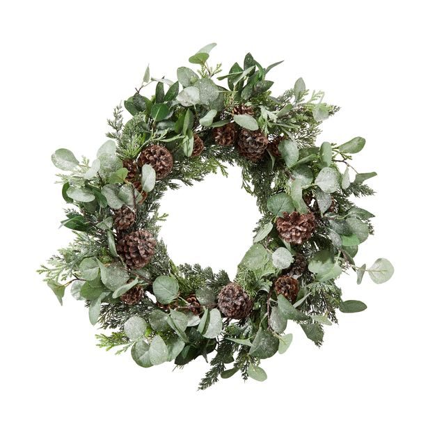 FLORISTA VĚNEC EUKALYPTOVÝ SE ŠIŠKAMI 65 CM