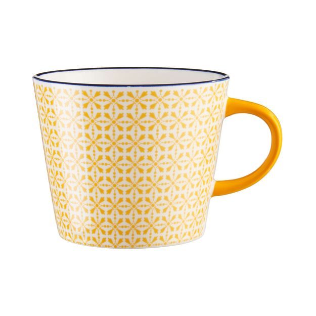 ORNAMENTS HRNEK 350 ML - ČERNÁ/ŽLUTÁ