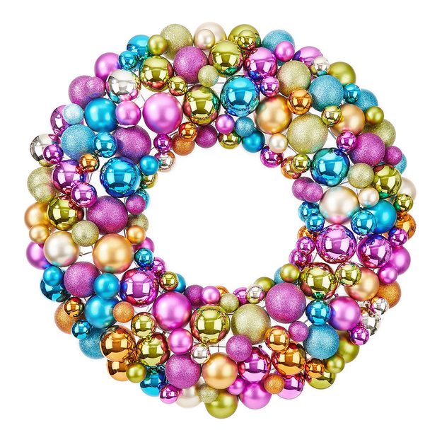 FESTIVAL VĚNEC Z KOULÍ 80 CM