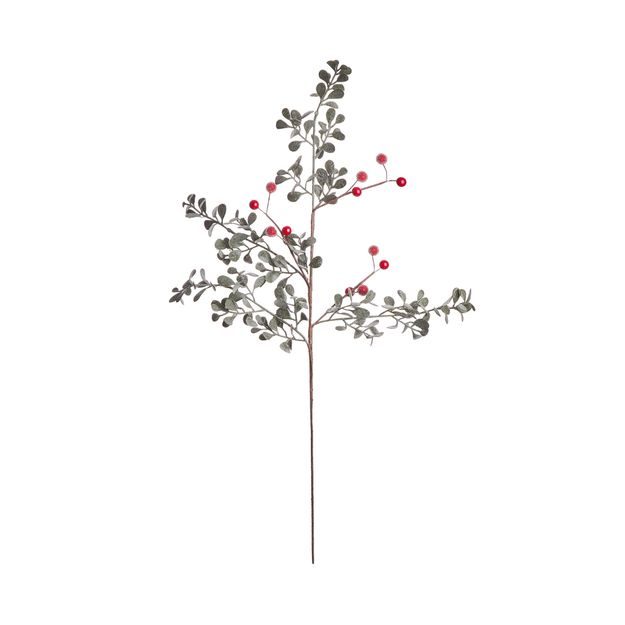 FLORISTA VĚTVIČKA S BOBULKAMI A TŘPYTKAMI 53 CM
