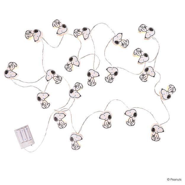 PEANUTS LED PAPÍROVÝ SVĚTELNÝ ŘETĚZ 20 SVĚTEL