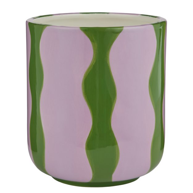 DOPAMINE KVĚTINÁČ 16 CM - FIALOVÁ/ZELENÁ