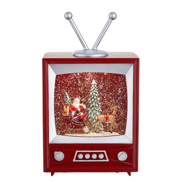 SANTA TV DEKORAČNÍ TELEVIZE S OSVĚTLENÍM A HUDBOU