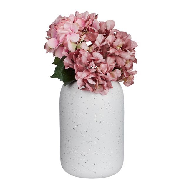 SPECKLE VÁZA 25 CM - BÍLÁ