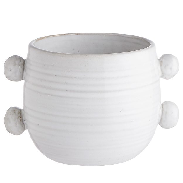 HANDLE KVĚTINÁČ 15 CM - KRÉMOVÁ