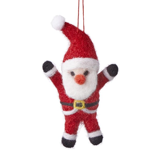 HANG ON PLSTĚNÁ OZDOBA MINI SANTA