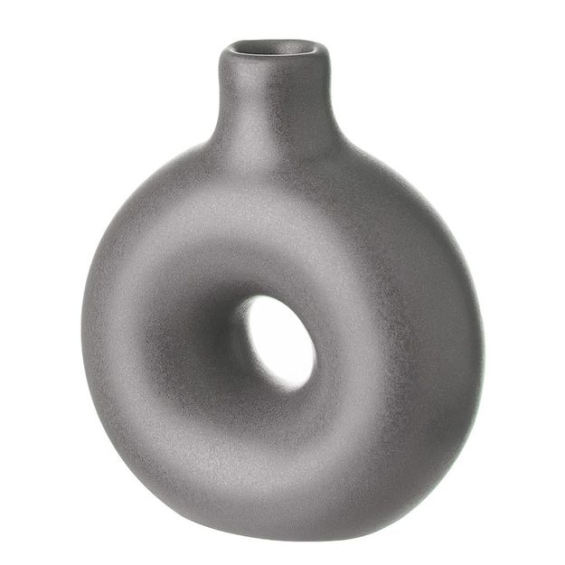 LOOPY MINI VÁZA 8 CM - TM. ŠEDÁ