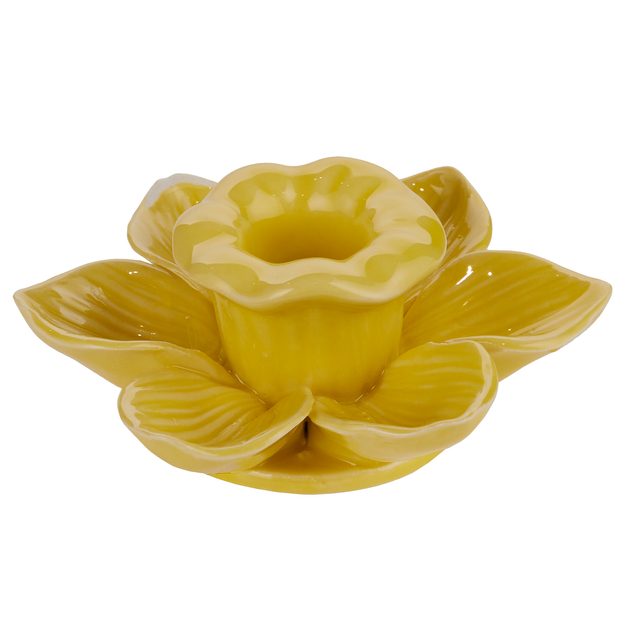 BLOSSOM SVÍCEN NA DLOUHOU SVÍČKU KVĚTINA  - ŽLUTÁ